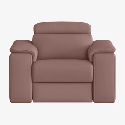 Furniture Village Nicoletti - Davide Leather Power Recliner Chair - Botero Cipria
