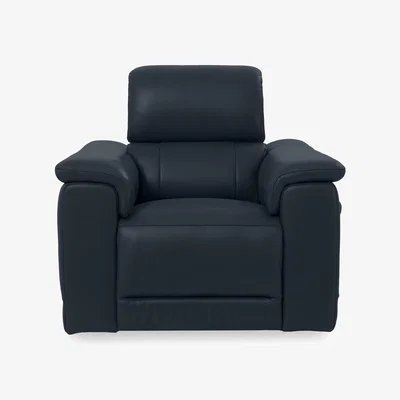 Furniture Village Genius Leather Power Recliner Chair with Power Headrest