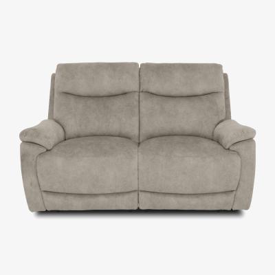 Furniture Village Sloane Fabric 2 Seater Power Recliner Sofa with Power Headrests - Marble Cream
