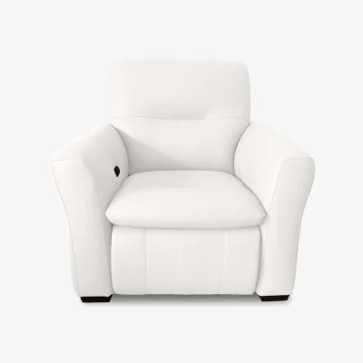 Furniture Village World of Leather - Restore NC Leather Power Recliner Chair - NC Star White
