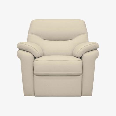 Furniture Village G Plan - Seattle Leather Power Recliner Armchair with Heated Seat - Cambridge Stone