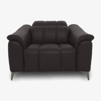 Furniture Village Angelo Leather Power Recliner Chair with Power Headrest - Starry Grey