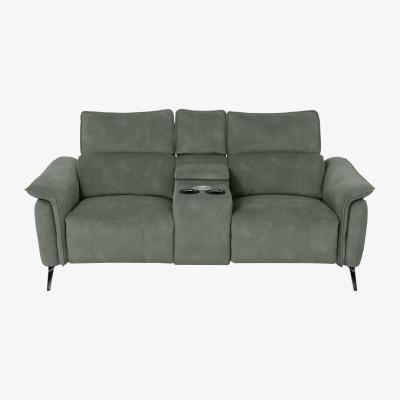Furniture Village Jude Fabric 2 Seater Power Recliner Sofa with Smart Console, Power Headrests, Power Lumbar and Heated Seats - Dexter Fern
