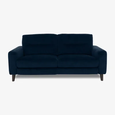 Furniture Village Jules 3 Seater Fabric Power Recliner Sofa - R304 Navy Blue