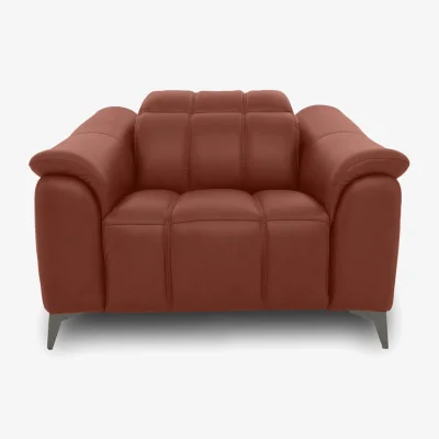 Furniture Village Angelo Leather Power Recliner Chair with Power Headrest - Natural Redmaple