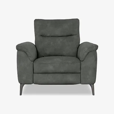 Furniture Village Morgan Fabric Power Recliner Chair - Dexter Moss - Sofas and Armchairs