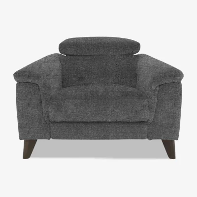 Furniture Village Wade Fabric Power Recliner Chair - Ash