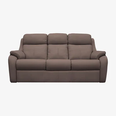 Furniture Village G Plan - Kingsbury 3 Seater Leather Sofa - No Recliner - Oxford Chocloate