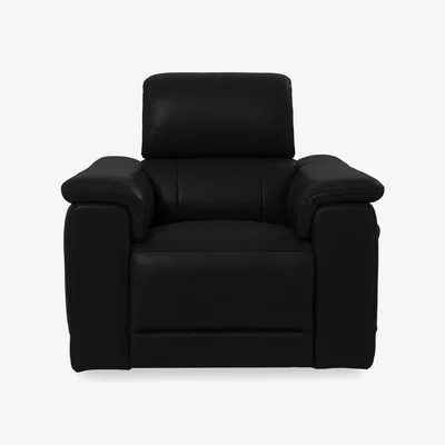 Furniture Village Genius Leather Power Recliner Chair with Power Headrest