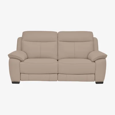 Furniture Village World of Leather - Starlight Express 2 Seater Leather Power Recliner Sofa - BV Pebble