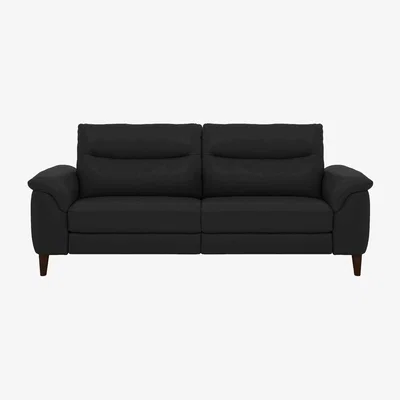 Furniture Village Morgan 3 Seater Leather Power Recliner Sofa