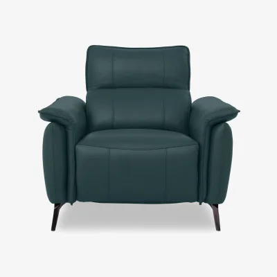 Furniture Village Jude Leather Power Recliner Chair with Power Headrest, Power Lumbar and Heated Seat