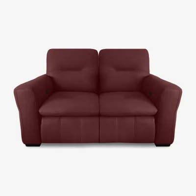 Furniture Village World of Leather - Restore BV Leather 2 Seater Power Recliner Sofa - BV Deep Red