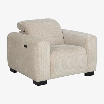 Habitat Habitat Reggie Fabric Recliner Chair - Beige