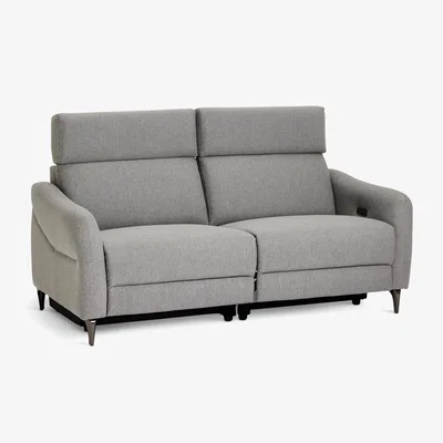 Habitat Habitat Elias Fabric 2 Seater Recliner Sofa - Grey