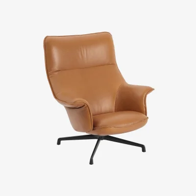 Heal's Muuto Doze Lounge Chair High Back Swivel Base