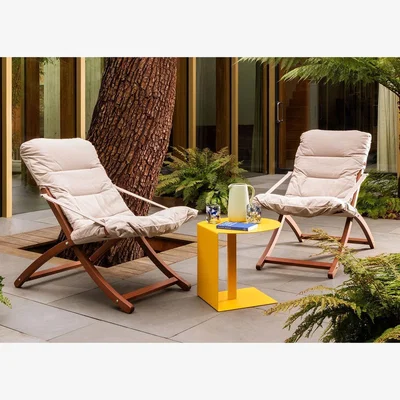Heal's Fiam Linda Soft Lounge Chair in Taupe