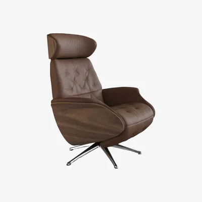 John Lewis Flexlux Volden Relax Recliner Chair with Integrated Footrest, Polished Aluminium Leg