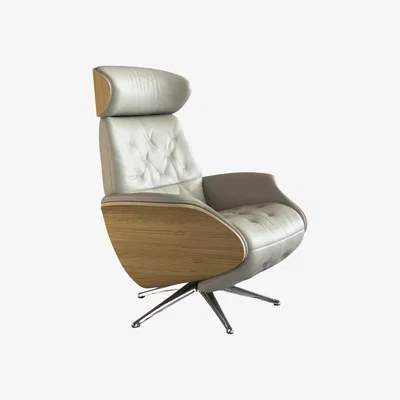 John Lewis Flexlux Volden Relax Recliner Chair with Integrated Footrest, Polished Aluminium Leg