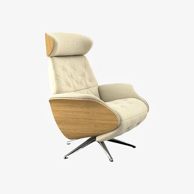 John Lewis Flexlux Volden Relax Recliner Chair with Integrated Footrest, Polished Aluminium Leg