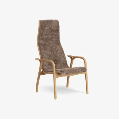 Nordic Nest Swedese Lamino armchair Sheepskin Sahara-oiled oak