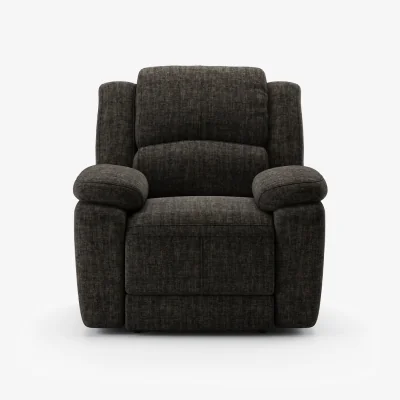 Oak&More Lawrence Charcoal Fabric Recliner Armchair