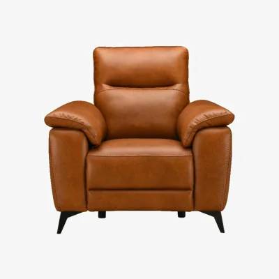 Oak&More Sinclair Cognac Leather Recliner Armchair