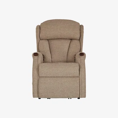 Downtown Celebrity Canterbury Standard Rise and Recliner Chair - Aquaclean Fabric - Single Motor - With Knuckles, Leather
