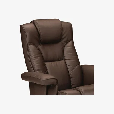 Downtown Julian Bowen Malmo Swivel Recliner and Stool Brown