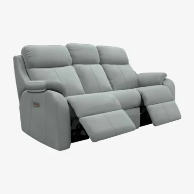 Downtown G Plan Kingsbury 3 Seater Recliner Sofa - Leather Grade L - Double Electric