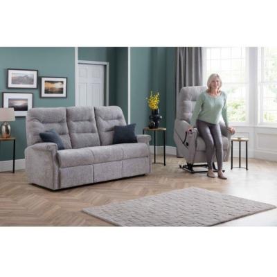 Downtown Celebrity Sandhurst 3 Seater Recliner Sofa - Manual - Aquaclean Fabric