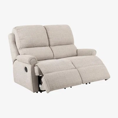 Downtown G Plan Lingfield 2 Seater Fabric Recliner Sofa - Double Electric Recliners - Fabric Grade W