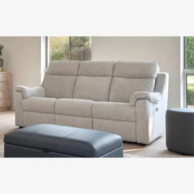 Downtown Parker Knoll Arizona 3 Seater Power Recliner Sofa - Fabric Grade C - Power Plus Recliner - With Heated Seats