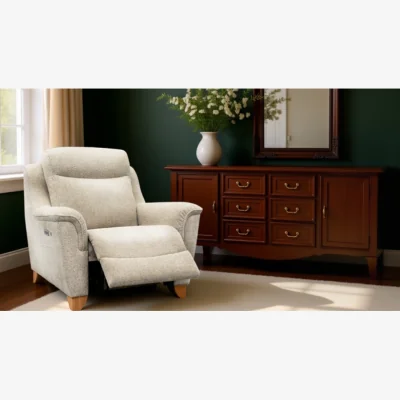 Downtown Parker Knoll Manhattan 25 Power Recliner Chair - Standard Leather - Power - Without Heated Seats