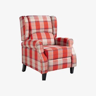 The Range Kensington Push Back Recliner Armchair  - Red