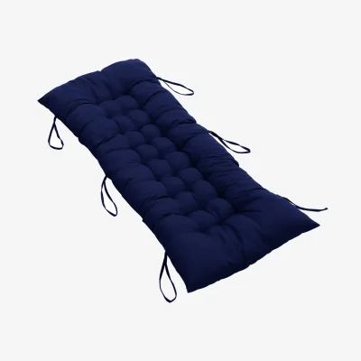 The Range HomeScape Outdoor Bench Recliner Lounger Seat Cushion - Dark Blue / 125cm