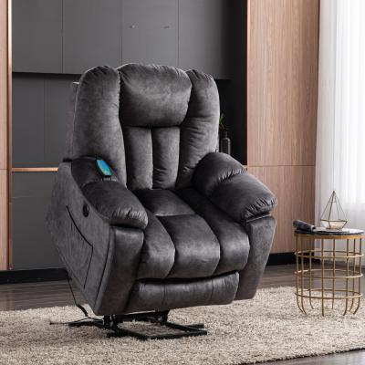 The Range Electric Recliner Chair with Heat and Vibration for Elderly - Grey