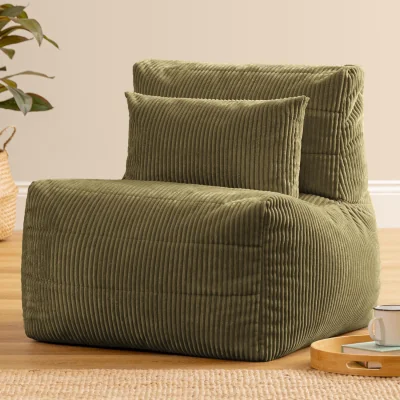 The Range icon Noa Recliner, Jumbo Cord - Sage Green