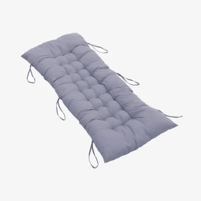 The Range HomeScape Outdoor Bench Recliner Lounger Seat Cushion - Grey / 110cm
