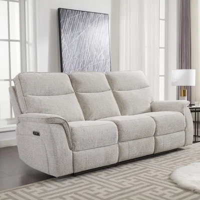 The Range Meltham 3 Seater Power Recliner Sofa - Beige