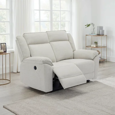 The Range Skye 2 Seater Linen Electric Recliner Sofa  - Beige