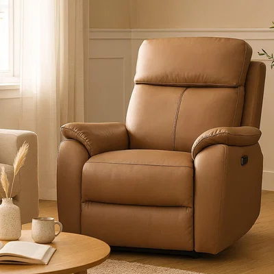 The Range Kingsmere Power Recliner Armchair (1 Seater) - Tan