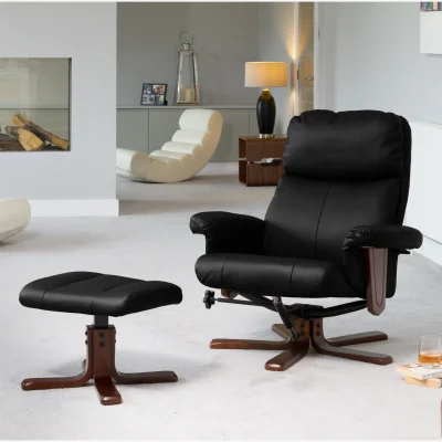 The Range Woodacre Swivel Recliner - Black