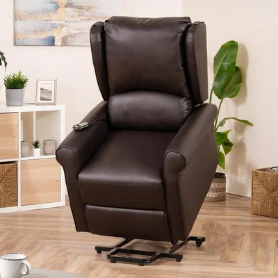 The Range Corcoran Electric Riser Recliner with Massage and Heat - Brown