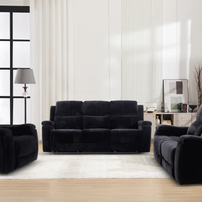 The Range Ledbury Recliner Sofa  - Black / 2