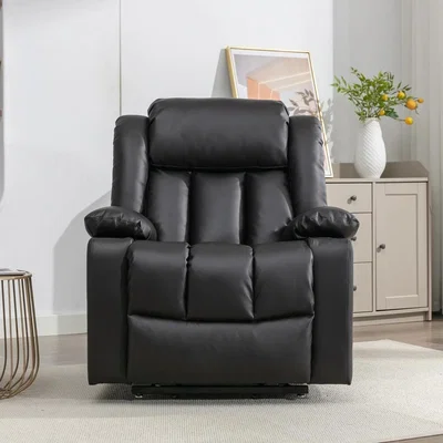 The Range Sheridan Dual Motor Electric Riser Recliner with Massage and Heat - Black
