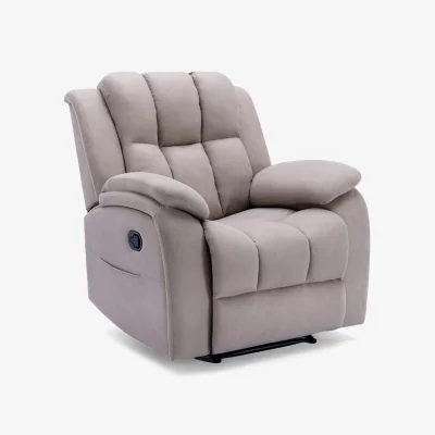 The Range Brookline Fabric Latch Recliner Lounge Chair - Pumice
