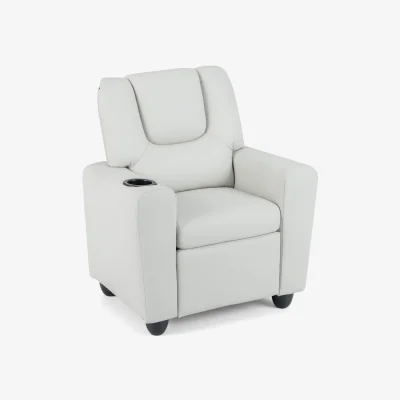 The Range Kids Recliner with Cup Holder - White