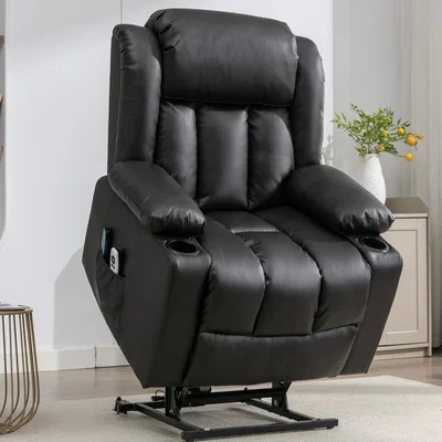 The Range Sheridan Dual Motor Electric Riser Recliner with Massage and Heat - Brown