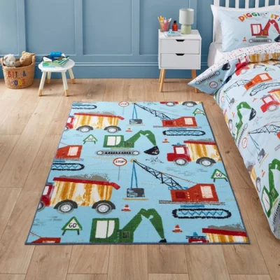 Dunelm Catherine Lansfield Kids Construction Rug